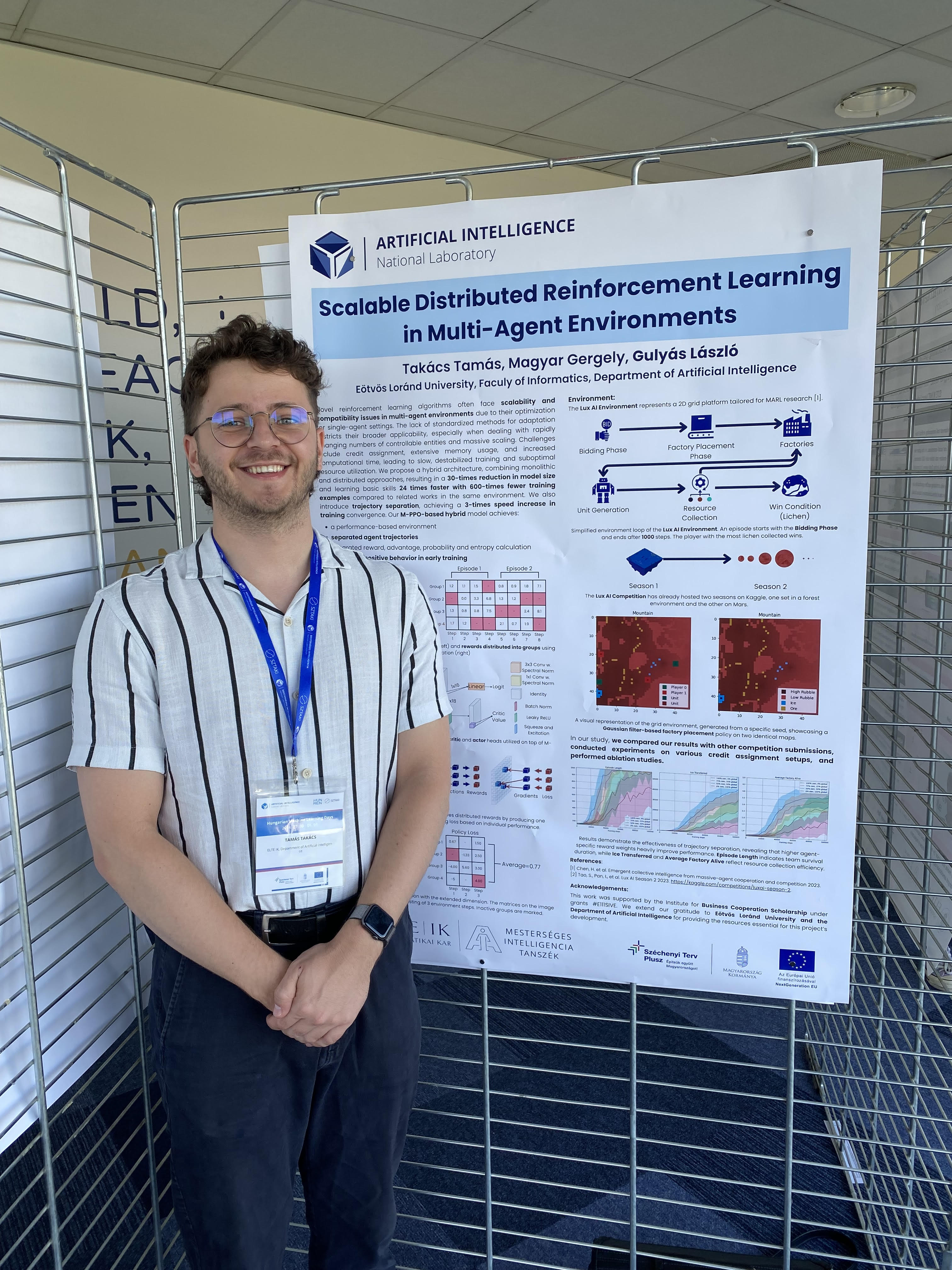 Me presenting at the poster session